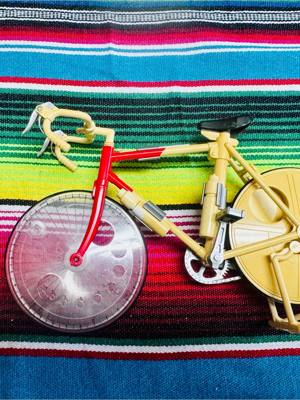 Rare 1980s Sanrio Yafa bicycle themed desk set